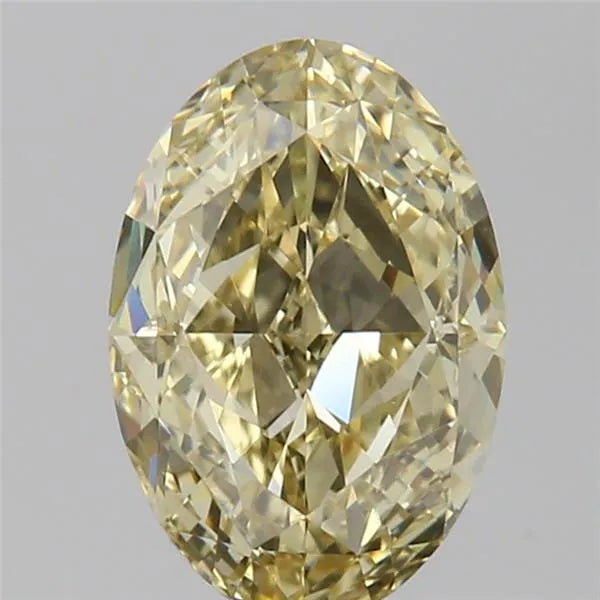 1.50ct Oval Natural Diamond (Colour Fancy Yellow, Clarity VS1, GIA Certified)