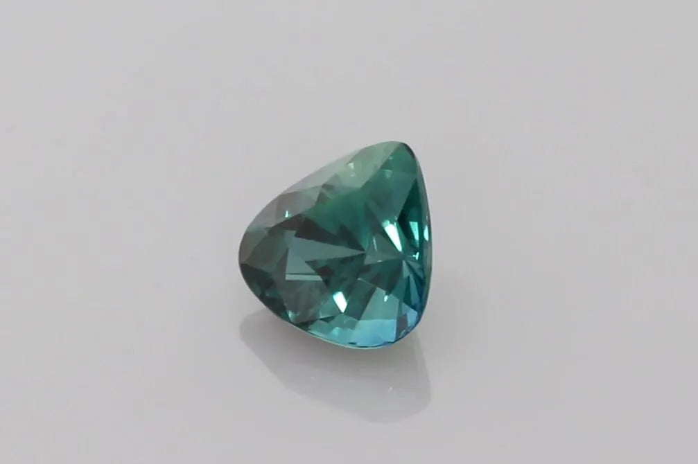 1.50ct Trilliant Natural Sapphire (Colour Teal, Clarity Eye Clean, Cut Faceted)
