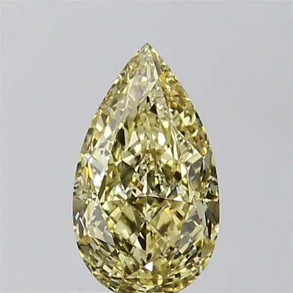 1.52ct Pear Natural Diamond (Colour Fancy Yellow, Clarity VVS2, GIA Certified)