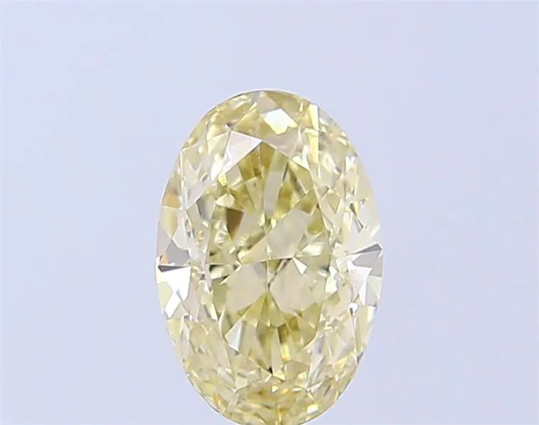 1.62ct Oval Lab Grown Diamond (Colour Fancy Light Yellow, Clarity VVS2, IGI Certified)