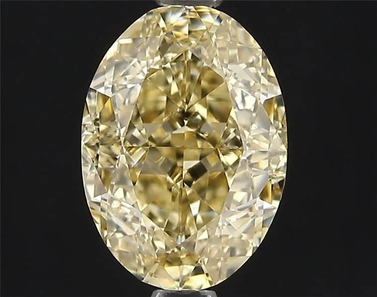 1.64ct Oval Natural Diamond (Colour Fancy Brownish Yellow, Clarity VVS2, GIA Certified)