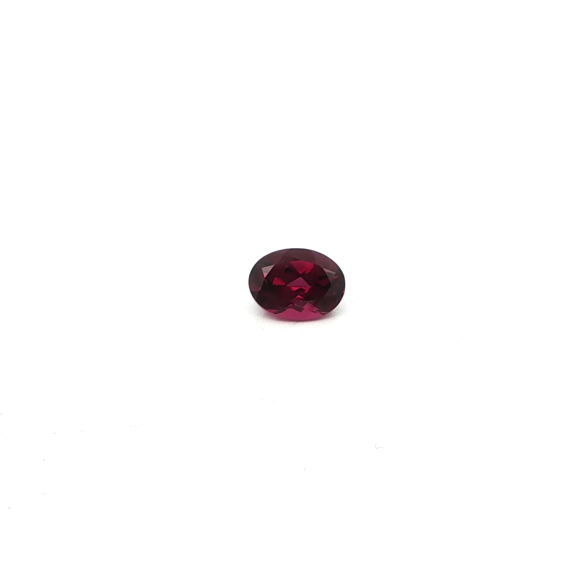 1.76ct Oval Natural Garnet (Colour Purple, Clarity Slightly Included, Cut Faceted)