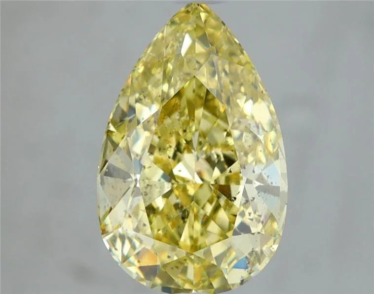 1.88ct Pear Natural Diamond (Colour Fancy Yellow, Clarity SI2, GIA Certified)