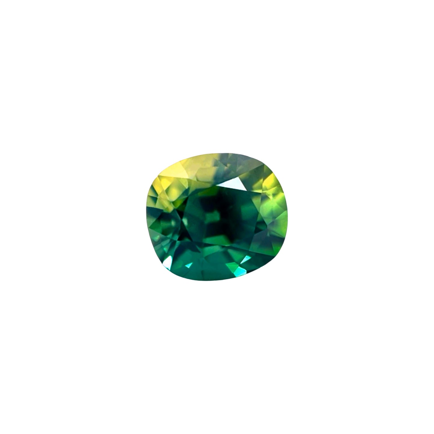 UNTREATED Parti Colour Sapphire 1.26ct GIA CERTIFIED Cushion Cut No Heat Gem