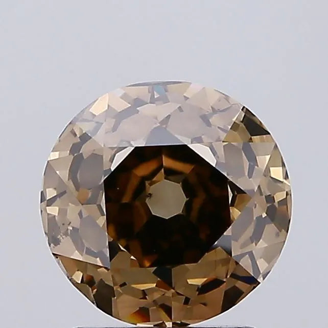 2.00ct European cut Natural Diamond (Colour Brown, Clarity SI1, IGI Certified)