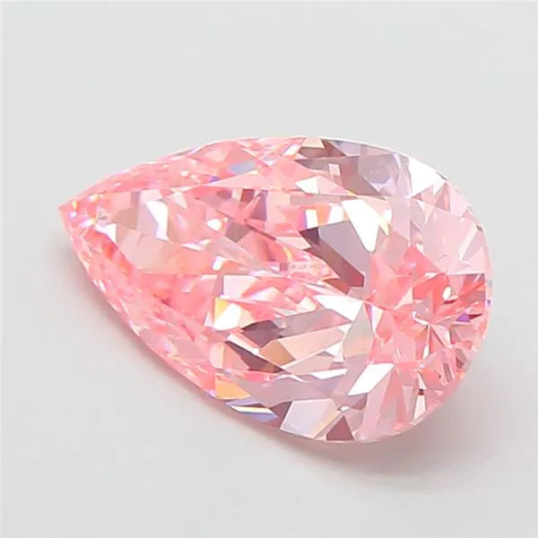 2.00ct Pear Lab Grown Diamond (Colour Fancy Vivid Pink, Clarity VVS2, IGI Certified)