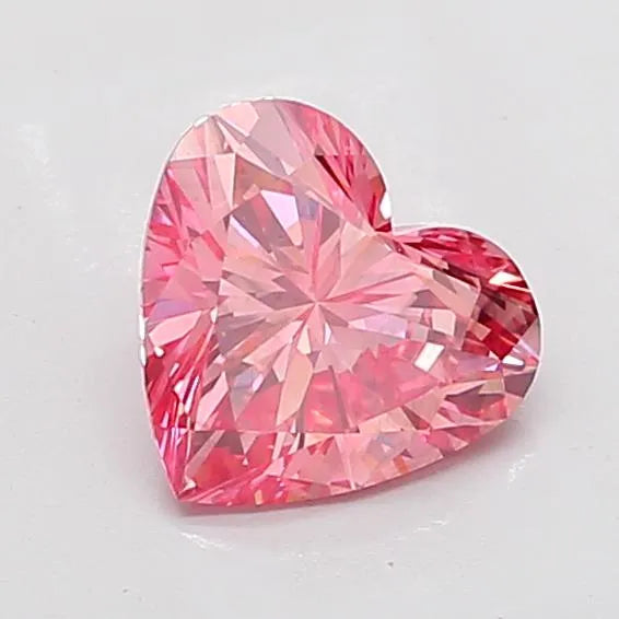 2.03ct Heart Lab Grown Diamond (Colour Fancy Vivid Pink, Clarity VS2, IGI Certified)