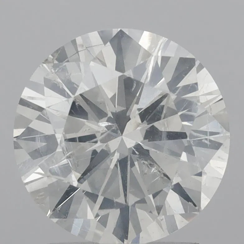 2.04ct Round Natural Diamond (Colour H, Clarity I1, Cut VG, IGI Certified)