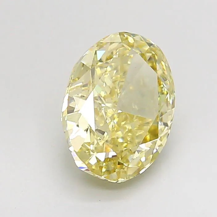 2.08ct Oval Lab Grown Diamond (Colour Fancy Yellow, Clarity VS1, IGI Certified)