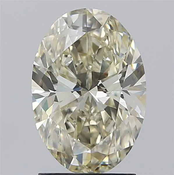 2.09ct Oval Natural Diamond (Colour K, Clarity SI1, Cut EX, IGI Certified)