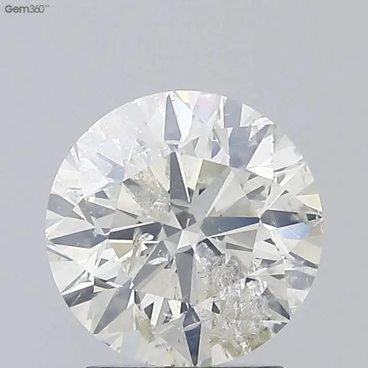 2.11ct Round Natural Diamond (Colour K, Clarity I1, Cut VG, IGI Certified)