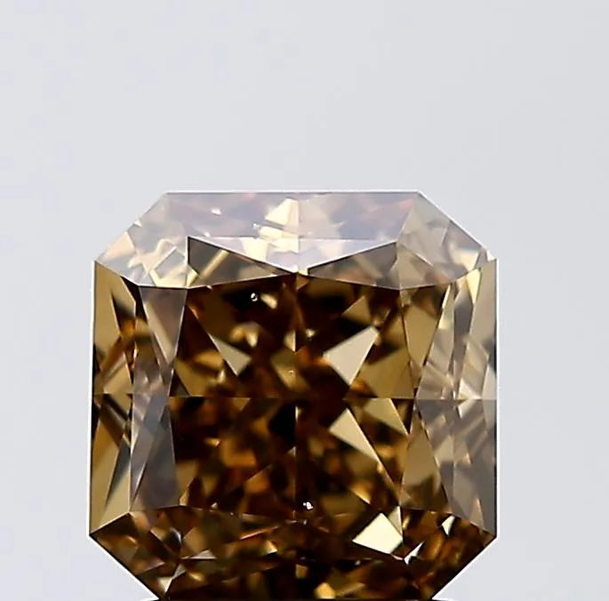 2.26ct Radiant Natural Diamond (Colour Fancy Dark Yellowish Brown, Clarity SI1, GIA Certified)