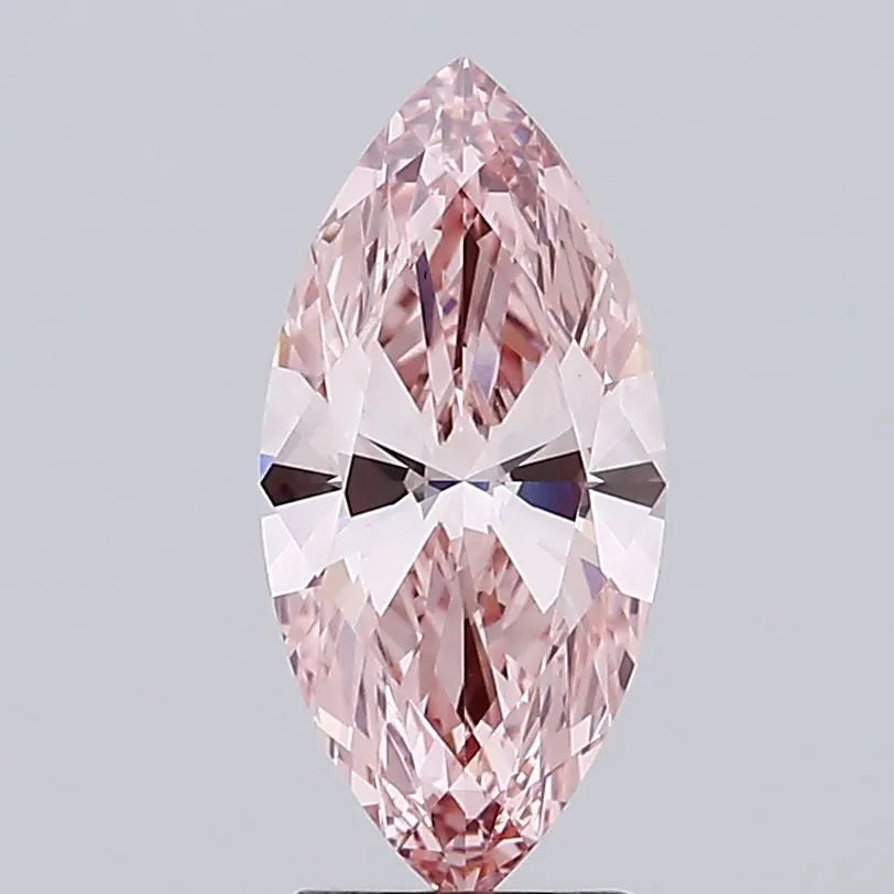 2.33ct Marquise Lab Grown Diamond (Colour Fancy Intense Brownish Pink, Clarity VS1, Cut GD, IGI Certified)