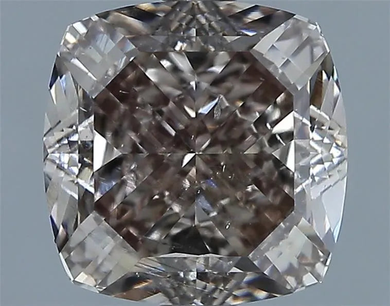 2.51ct Cushion brilliant Natural Diamond (Colour Fancy Dark Pink, Clarity SI2, GIA Certified)