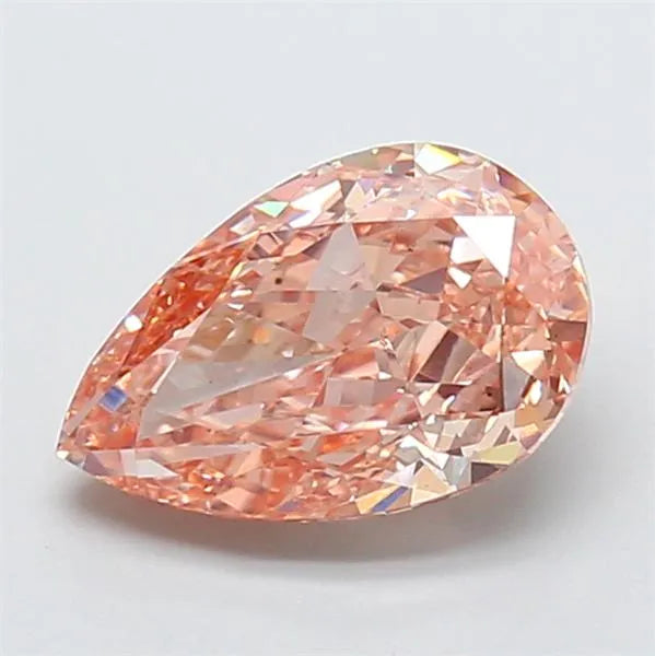 2.51ct Pear Lab Grown Diamond (Colour Fancy Light Orangey Brown, Clarity VS2, IGI Certified)