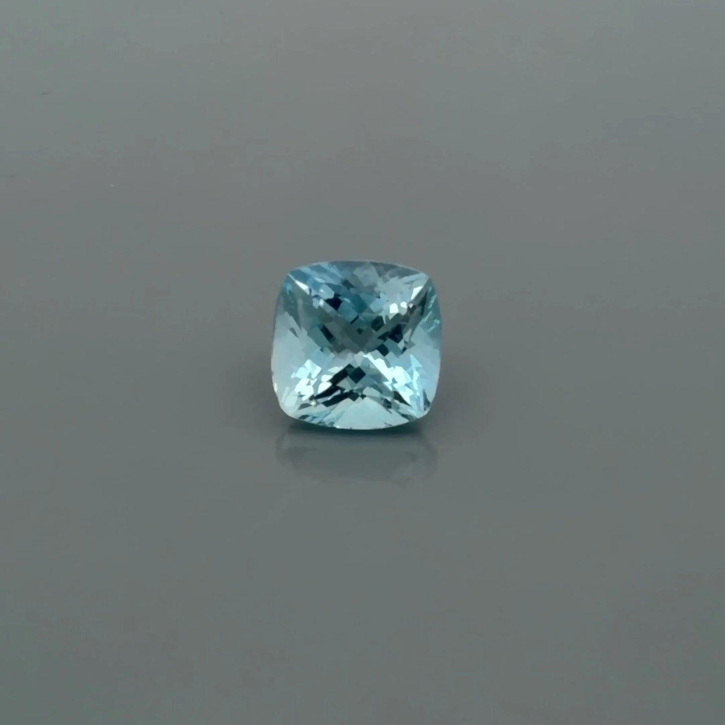 2.54ct Cushion Natural Aquamarine (Colour Blue, Clarity Eye Clean, Cut Faceted)
