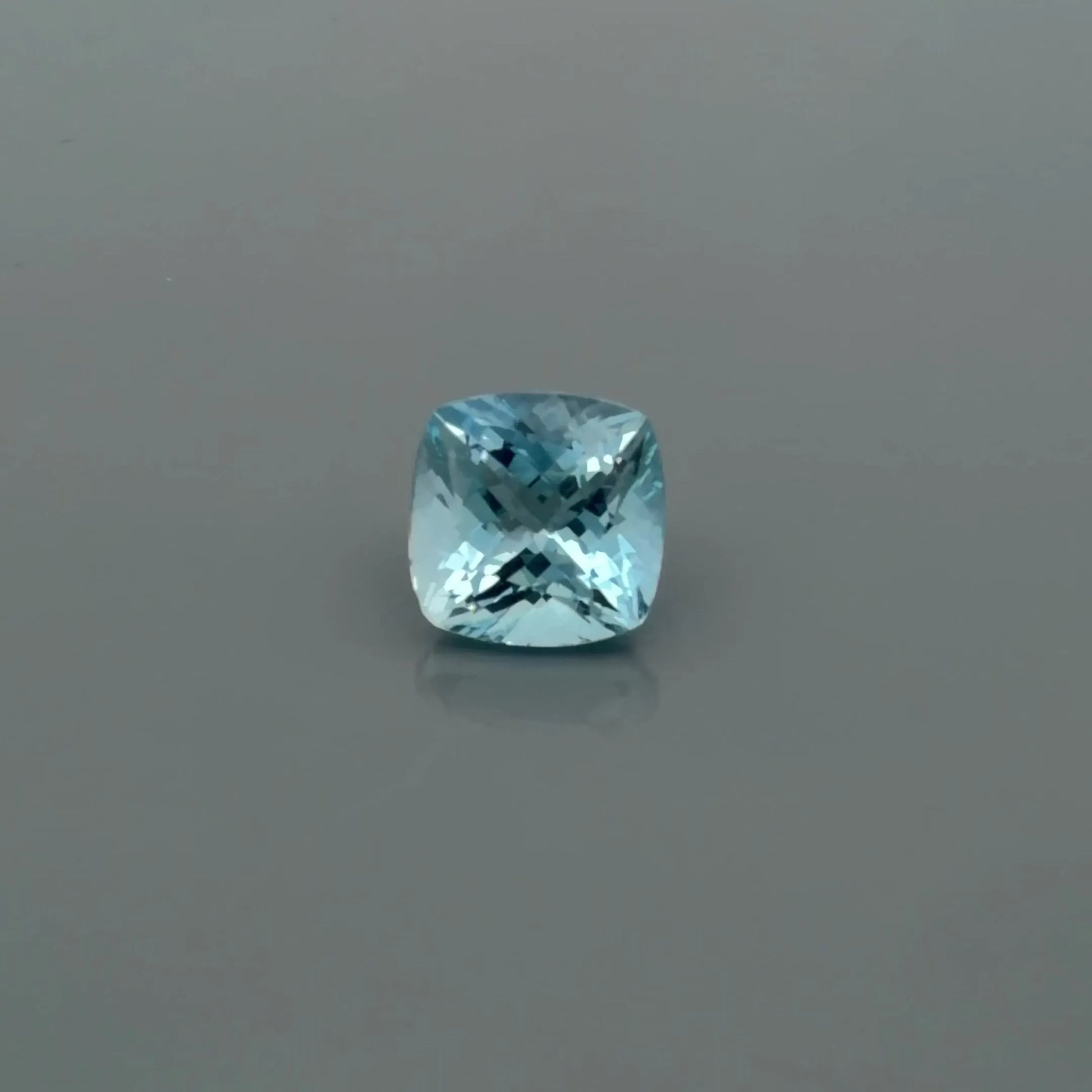 2.54ct Cushion Natural Aquamarine (Colour Blue, Clarity Eye Clean, Cut Faceted)