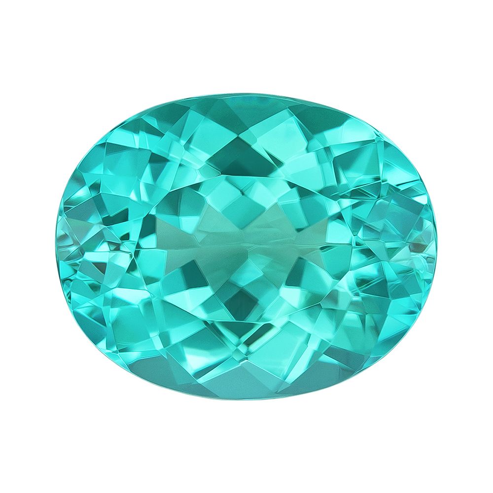 2.85ct Oval Natural Tourmaline (Colour Blue, Clarity Slightly Included, Cut Faceted)