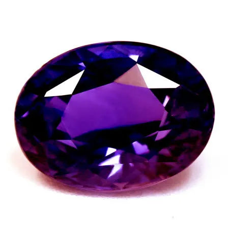 2.91ct Oval Natural Sapphire (Colour Purple, Clarity Slightly Included, Cut Faceted)