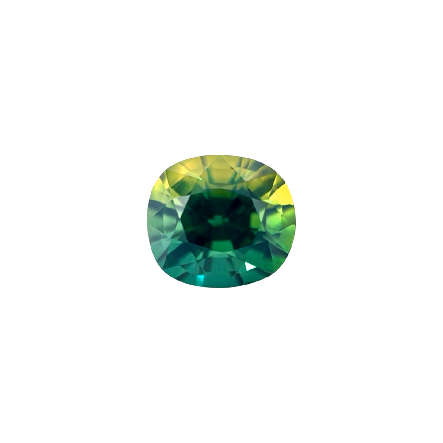 UNTREATED Parti Colour Sapphire 1.26ct GIA CERTIFIED Cushion Cut No Heat Gem