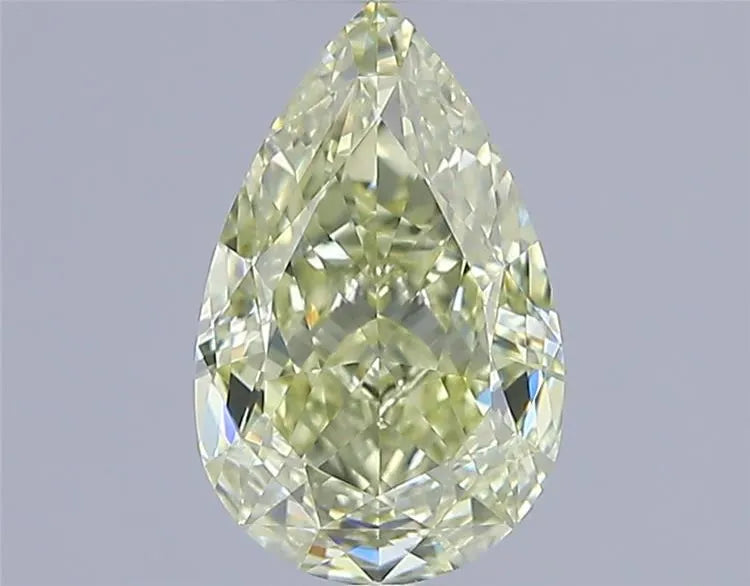 1.25ct Pear Natural Diamond (Colour Fancy Yellow, Clarity VVS1, GIA Certified)