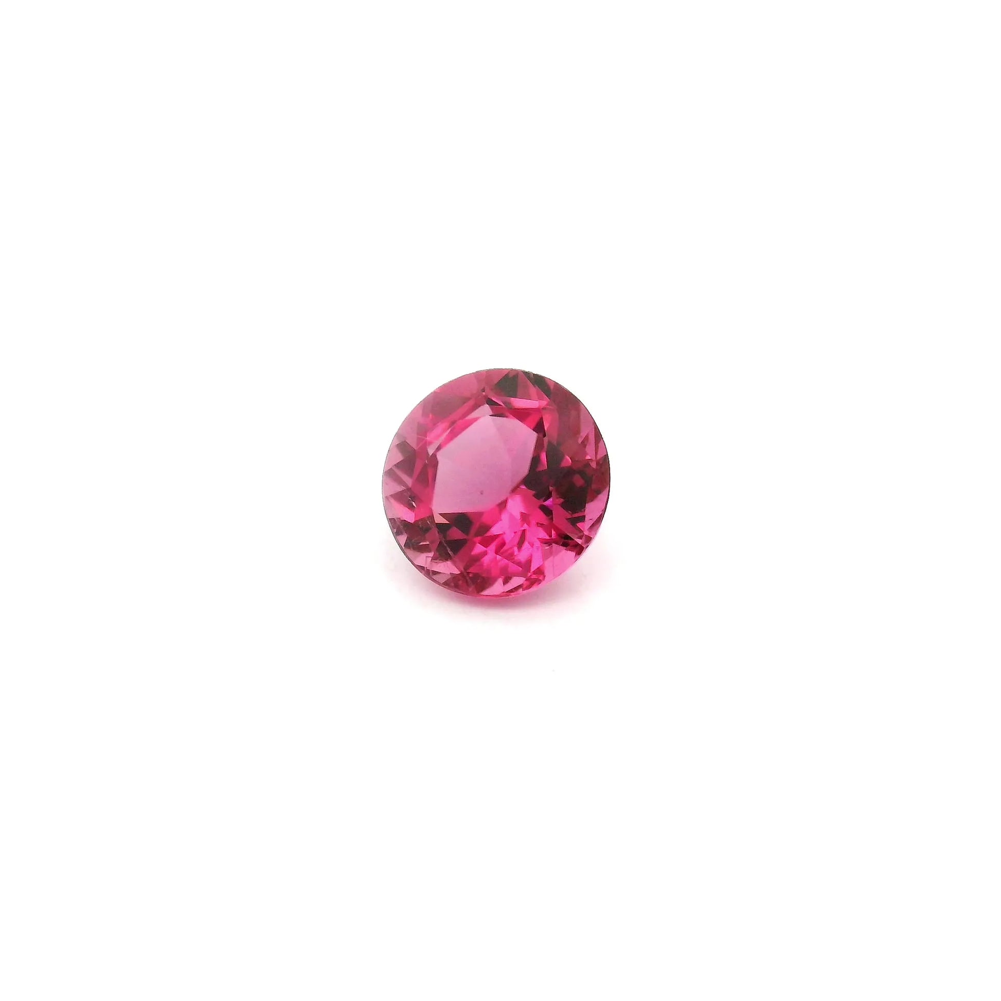 3.00ct Round Natural Tourmaline (Colour Pink, Clarity Slightly Included, Cut Faceted)