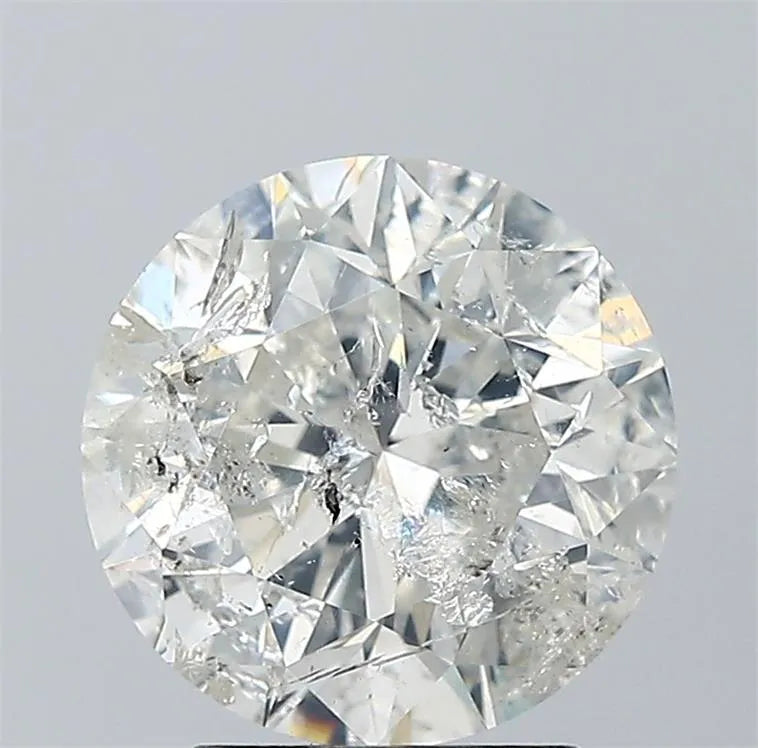 3.01ct Round Natural Diamond (Colour J, Clarity I2, Cut VG, IGI Certified)