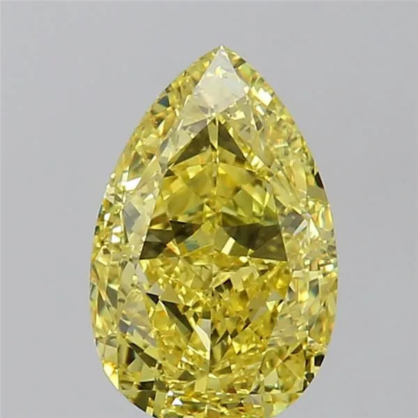 3.02ct Pear Natural Diamond (Colour Fancy Vivid Yellow, Clarity VS1, GIA Certified)