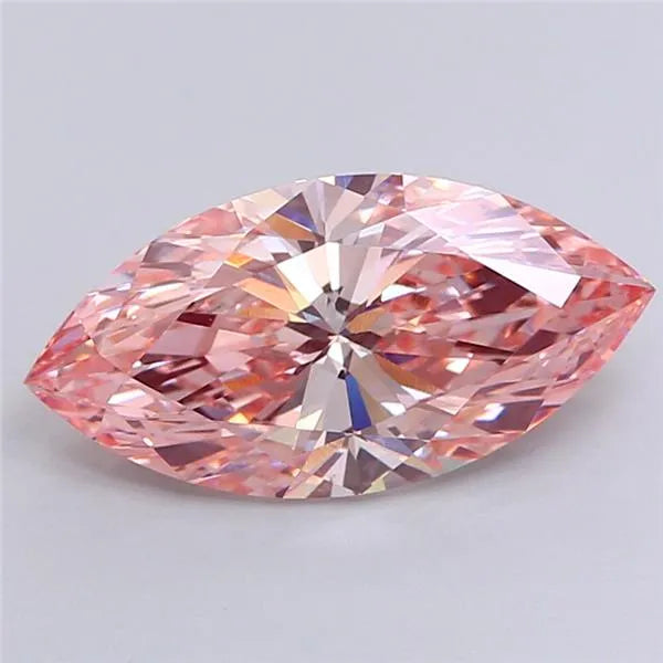 4.02ct Marquise Lab Grown Diamond (Colour Fancy Intense Pink, Clarity VS1, IGI Certified)