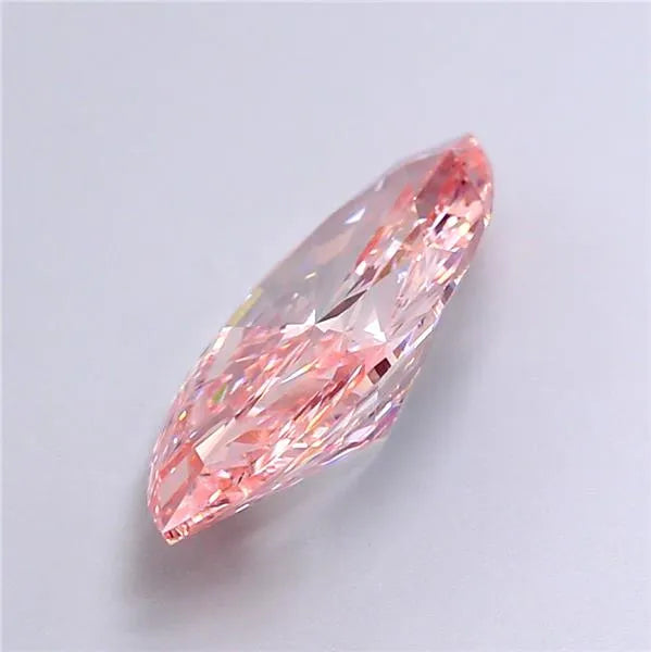4.05ct Marquise Lab Grown Diamond (Colour Fancy Vivid Pink, Clarity VS2, IGI Certified)