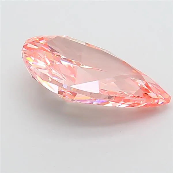 4.10ct Pear Lab Grown Diamond (Colour Fancy Vivid Pink, Clarity VVS2, IGI Certified)