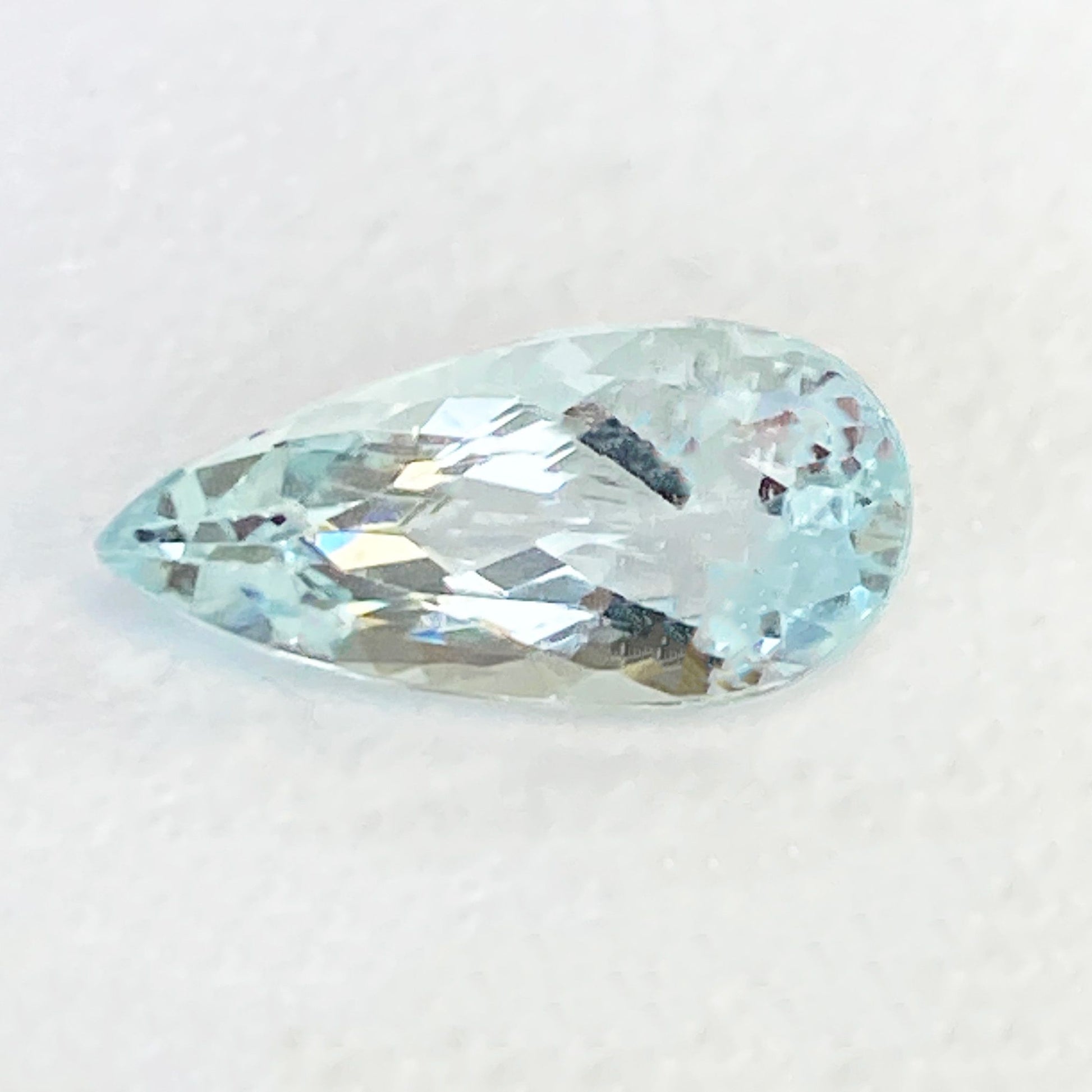 4.12ct Pear Natural Aquamarine (Colour Blue, Clarity Eye Clean, Cut Faceted)