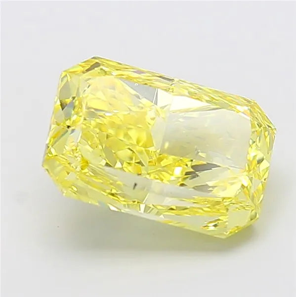 5.00ct Radiant Lab Grown Diamond (Colour Fancy Vivid Yellow, Clarity SI1, IGI Certified)