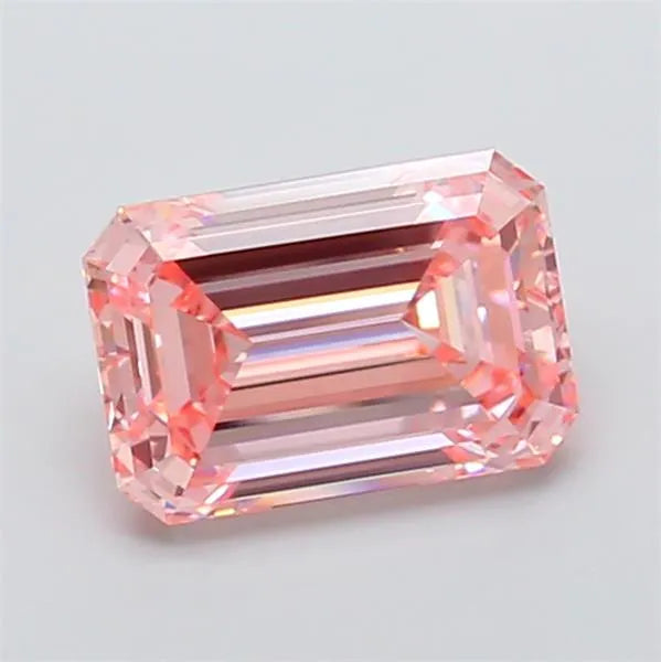 5.06ct Emerald Lab Grown Diamond (Colour Fancy Intense Pink, Clarity VVS1, IGI Certified)