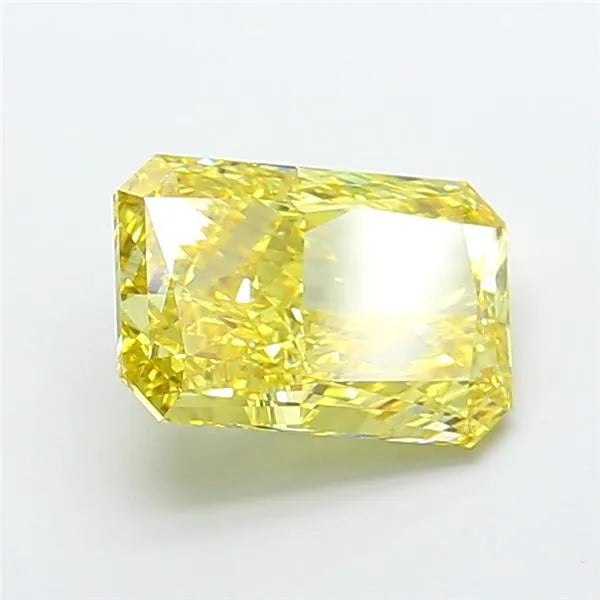 5.07ct Radiant Lab Grown Diamond (Colour Fancy Vivid Yellow, Clarity SI1, IGI Certified)