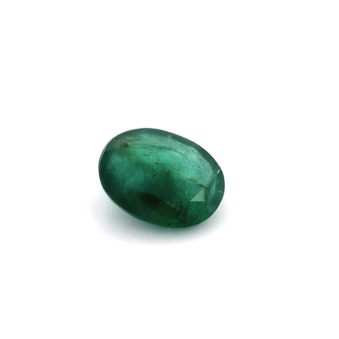 5.09ct Oval Natural Emerald (Colour Green, Clarity Slightly Included, Cut Faceted)