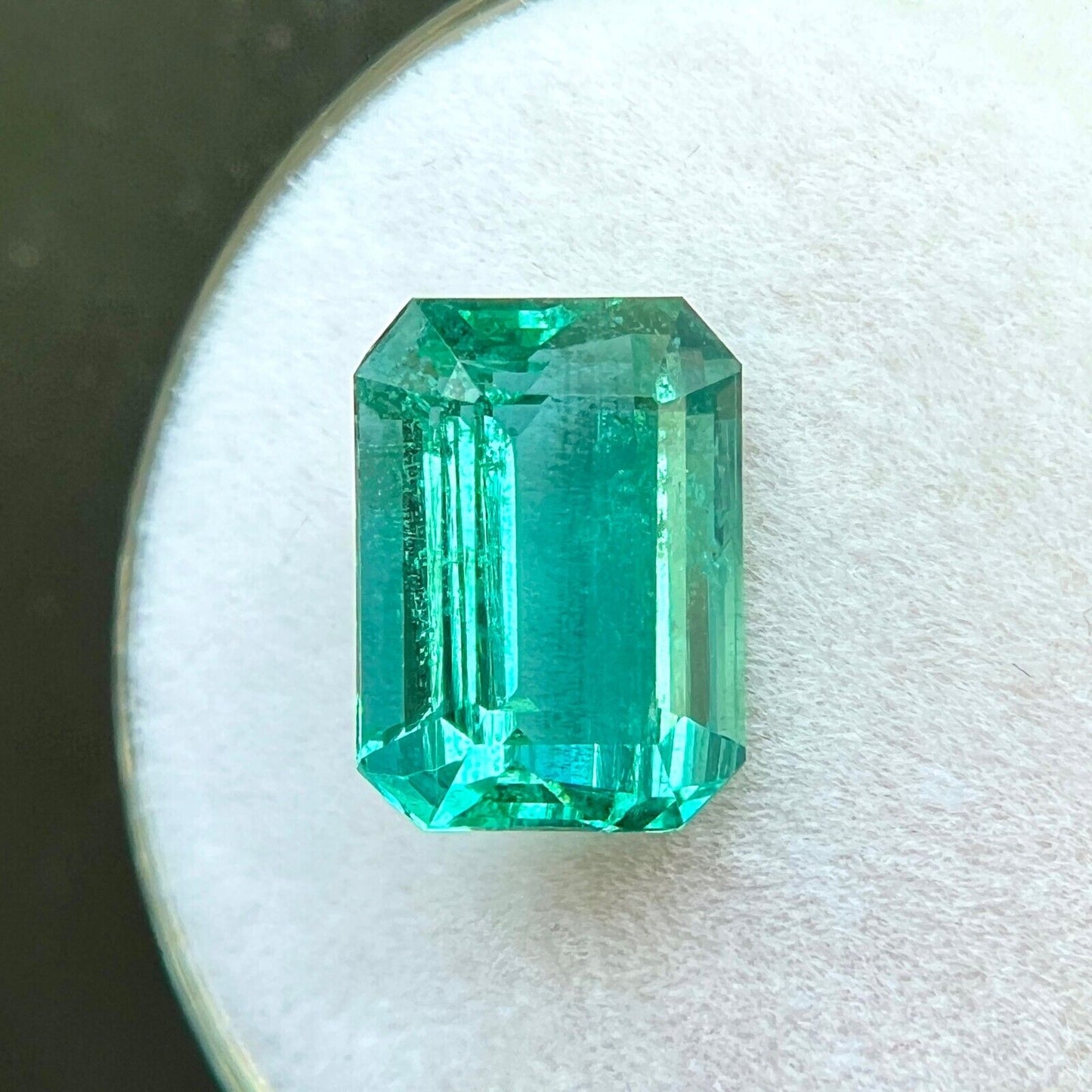 3.30ct GIA CERTIFIED Natural VIVID Green Emerald Octagonal Emerald Cut Loose Gem