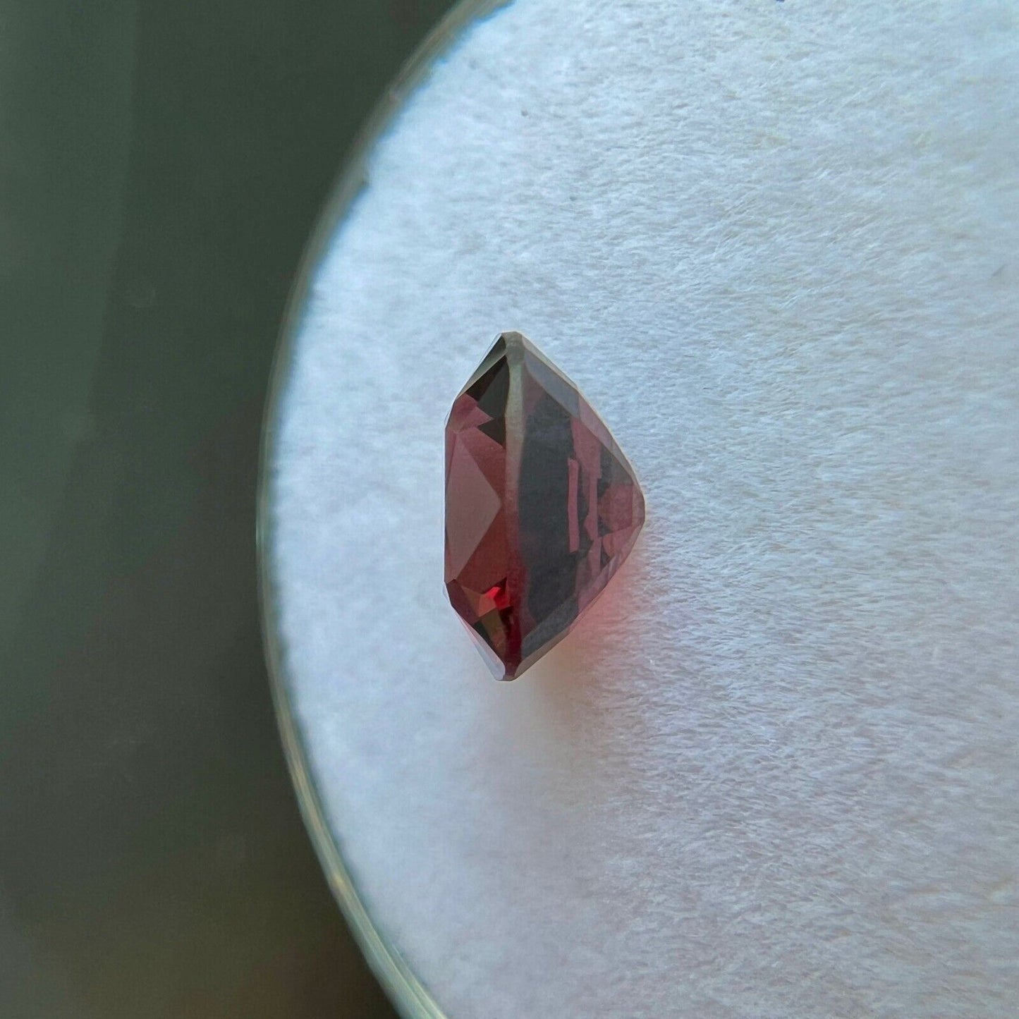 NATURAL 1.74ct Vivid Red Purple Spinel Custom Cushion Cut 7.5x6.6mm Loose Gem VS