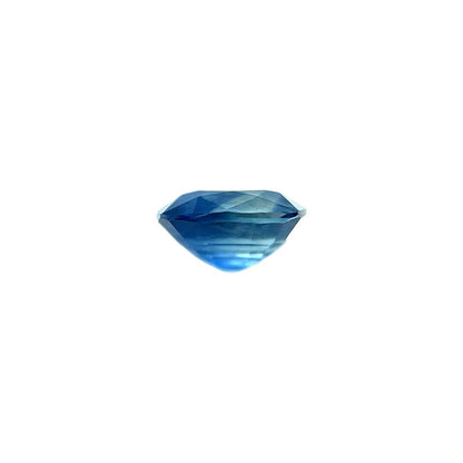 0.95ct NATURAL Bi Colour Blue Sapphire AUSTRALIAN Cushion Cut Gem 6x5mm Gemstone