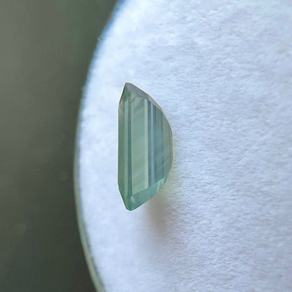 1.44ct NATURAL Blue Green AUSTRALIAN Sapphire Emerald Octagon Cut Gem 7.8x4.8mm