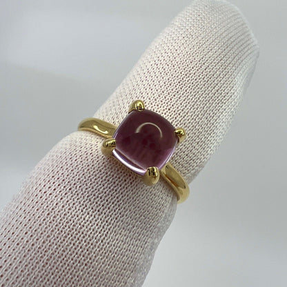 Rare Tiffany & Co. Paloma Picasso Amethyst Sugar Stack Loaf 18k Yellow Gold Ring