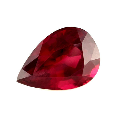 5.62ct Red Purple NATURAL Rhodolite Garnet Pear Teardrop Cut Loose Gem 13x9mm