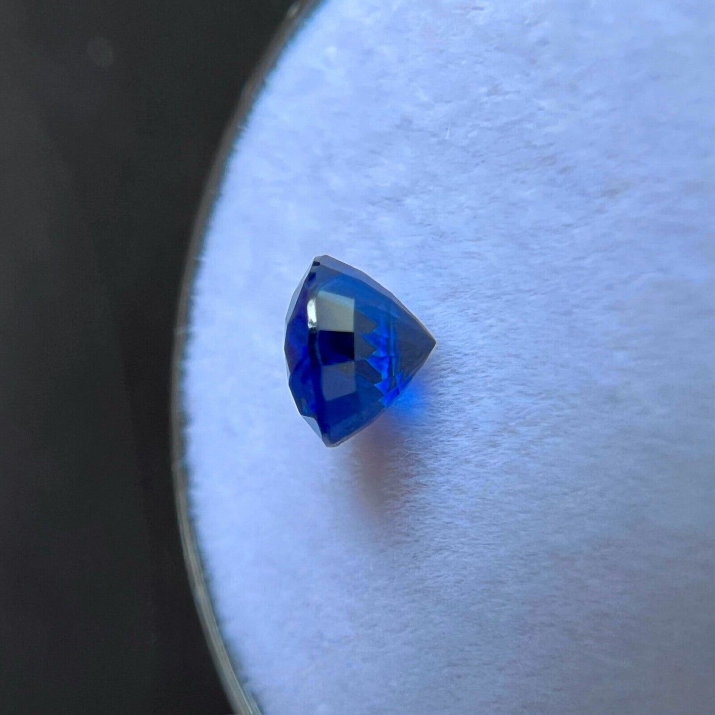 0.92ct NATURAL Ceylon Sapphire Deep ROYAL Blue Round Cut Loose RARE Gem 5.4mm