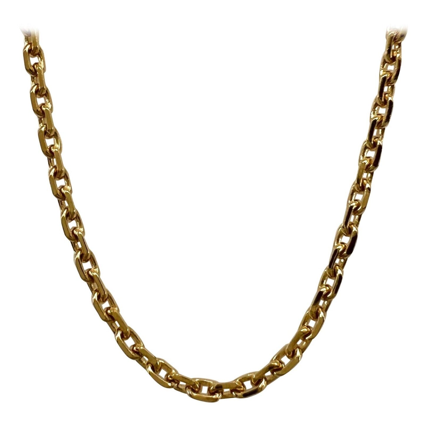 Vintage Van Cleef & Arpels 18k Yellow Gold Cable Necklace And Bracelet Chain