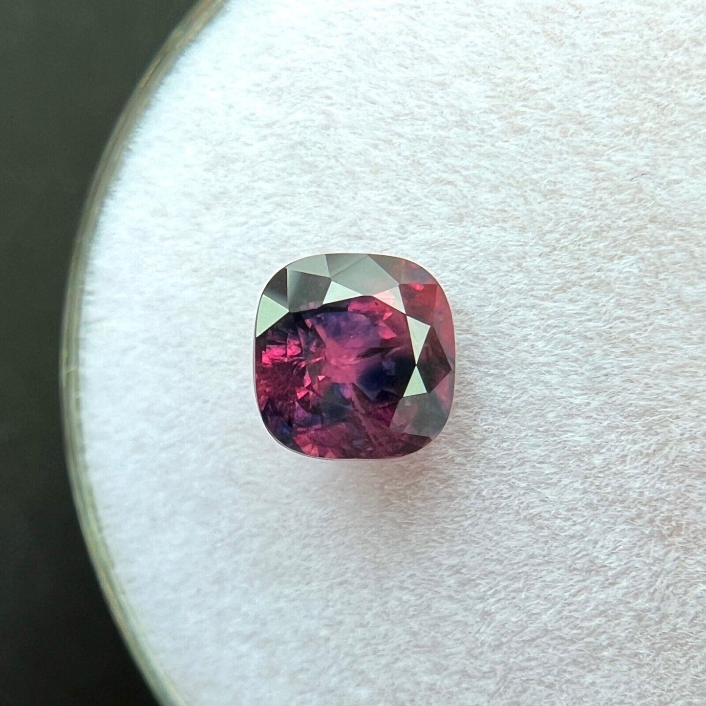 NATURAL Bi Colour WINZA Sapphire 1.04ct GRA CERTIFIED Cushion Cut Red Blue Gem