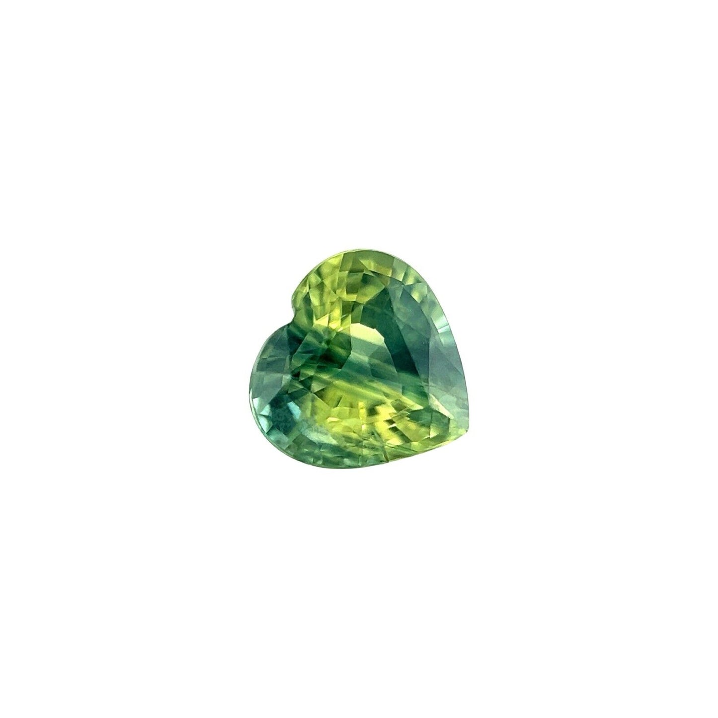 BI COLOUR Sapphire Unique NATURAL 0.99ct Blue Green Heart Cut AUSTRALIAN 6x5.9mm