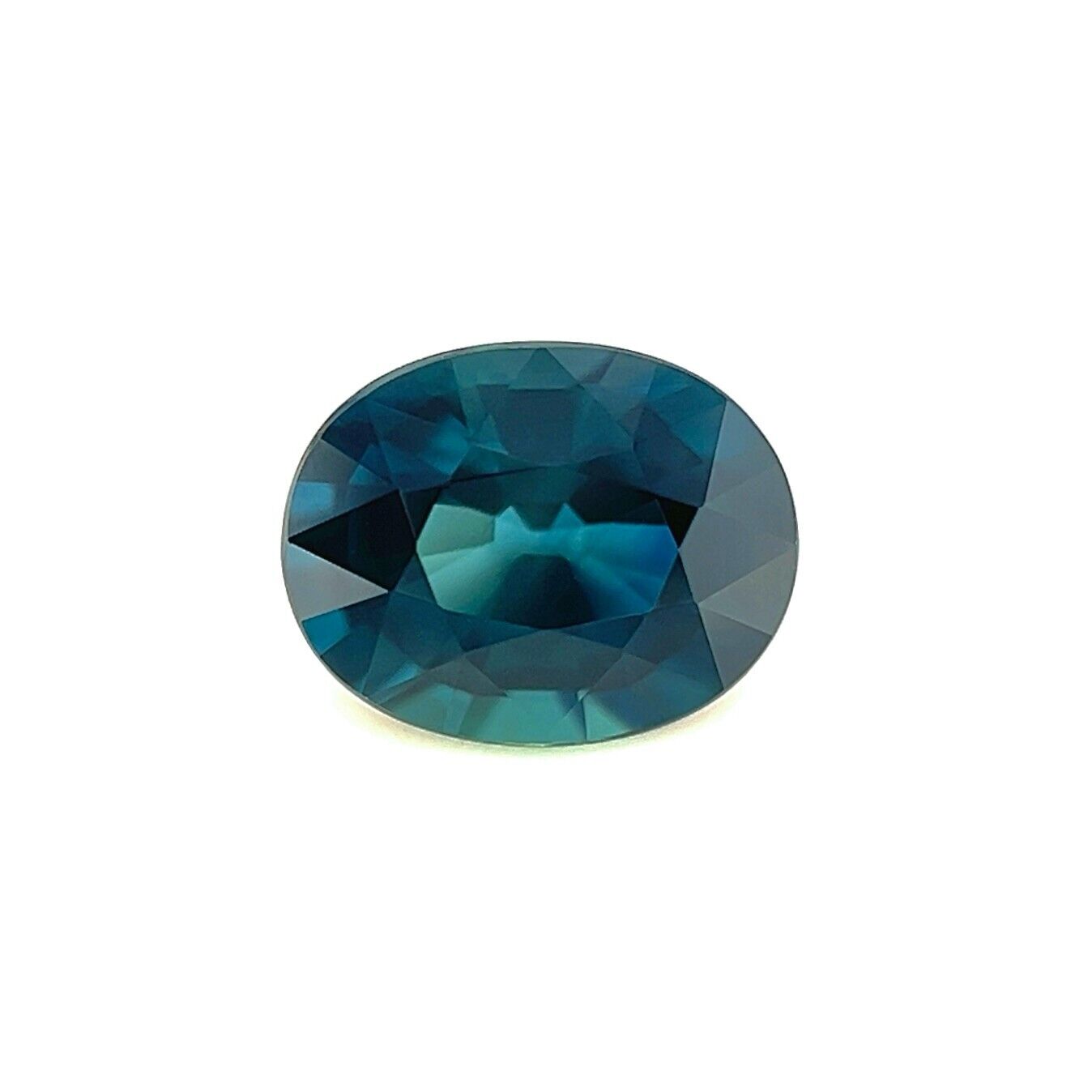 GIA CERTIFIED 1.11ct Sapphire NATURAL Vivid Blue Green UNTREATED 6.7x5.2mm IF