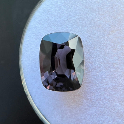 NATURAL 2.92ct Deep Purple Spinel Cushion Cut 9.7x7.2mm VS Rare Loose Gemstone