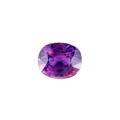 1.10ct NATURAL Deep Pink Purple Sapphire Cushion Cut Loose Cut Gem 6.4x5.3mm