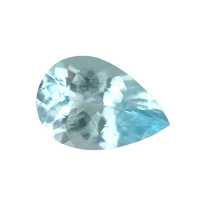 NATURAL Fine Blue Aquamarine 1.86ct Fancy Pear Fine Cut Loose Gem 11.4x7.7mm